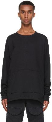 Greg Lauren SSENSE Exclusive Black Hemp Sweatshirt
