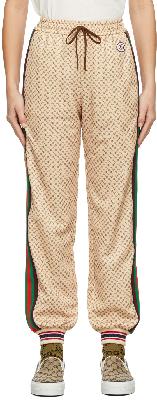 Gucci Beige Interlocking G Lounge Pants