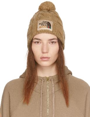 Gucci Beige The North Face Edition Wool Beanie