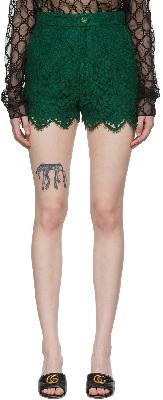 Gucci Green Viscose Shorts