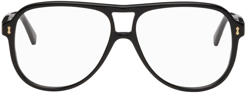 Gucci Black Pilot Navigator Glasses