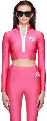 Gucci Pink Cropped Sport Top