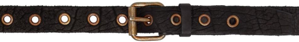 Guidi Black Leather Belt