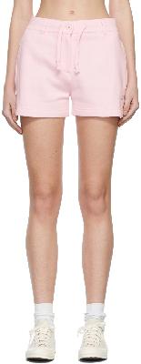 Helmut Lang Pink Embossed Sweat Shorts