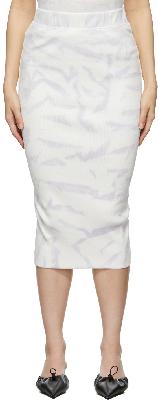 Helmut Lang White Rib Pencil Skirt