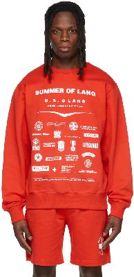 Helmut Lang Red Badge Crewneck Sweater
