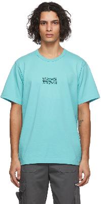 Helmut Lang Blue Distort T-Shirt