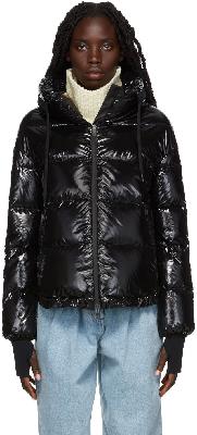 Herno Black Down Laminar Glazed Jacket