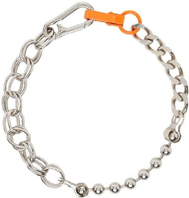 Heron Preston Silver Multichain Necklace