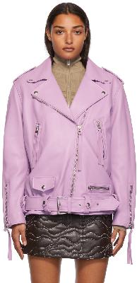 Honey Fucking Dijon Acne Studios Edition Purple Leather Jacket