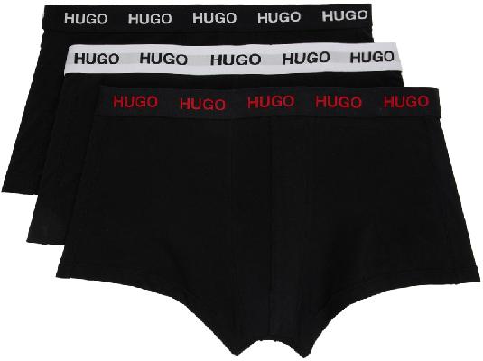Hugo Three-Pack Black Triplet Briefs