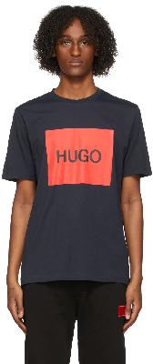 Hugo Navy Oversize Logo T-Shirt