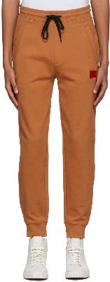 Hugo Brown Cotton Jersey Doak 212 Lounge Pants