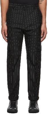 Hugo Black Pinstripe Trousers