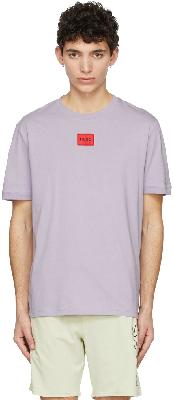 Hugo Purple Cotton T-Shirt