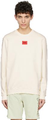 Hugo Off-White Cotton Sweatshirt