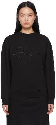 Hugo Black Cotton Sweatshirt