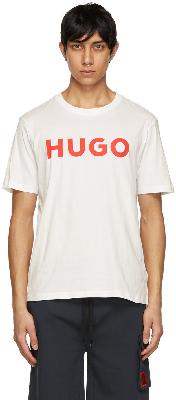 Hugo White Cotton T-Shirt