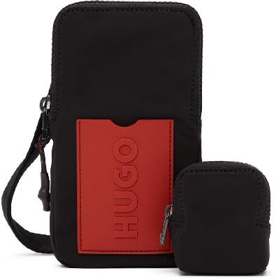 Hugo Black Phone Pouch