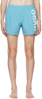 Hugo Blue Logo Swim Shorts