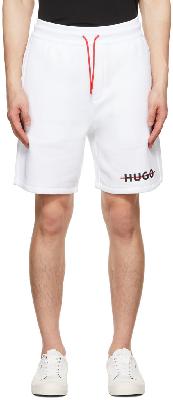 Hugo White Dedford Shorts