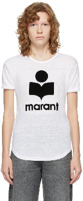 Isabel Marant Etoile White Koldi Logo T-Shirt
