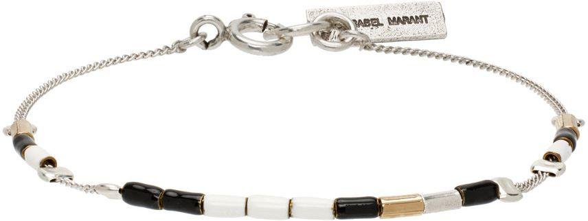 Isabel Marant Silver Color Stripe Bracelet