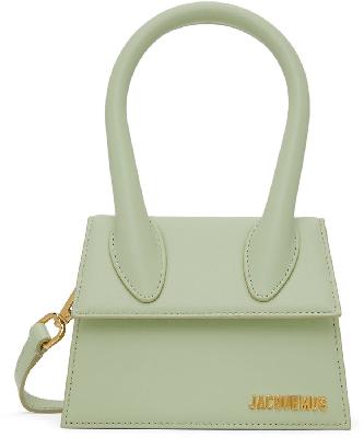 Jacquemus Green ‘Le Chiquito Moyen’ Top Handle Bag