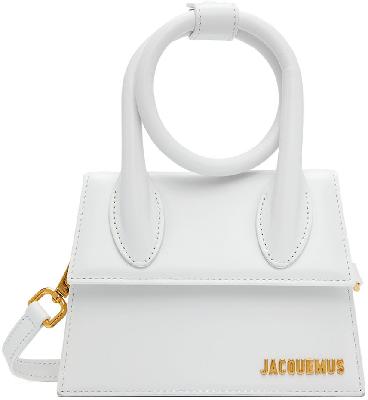 Jacquemus White 'Le Chiquito Noeud' Shoulder Bag