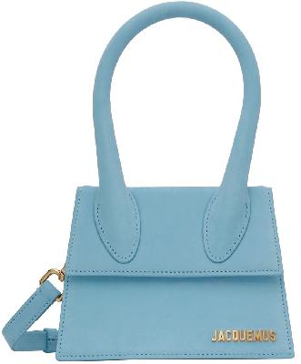 Jacquemus Blue Le Papier ‘Le Chiquito Moyen’ Top Handle Bag