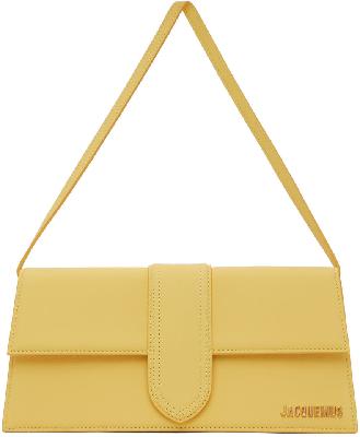 Jacquemus Yellow Le Papier ‘Le Bambino Long’ Top Handle Bag