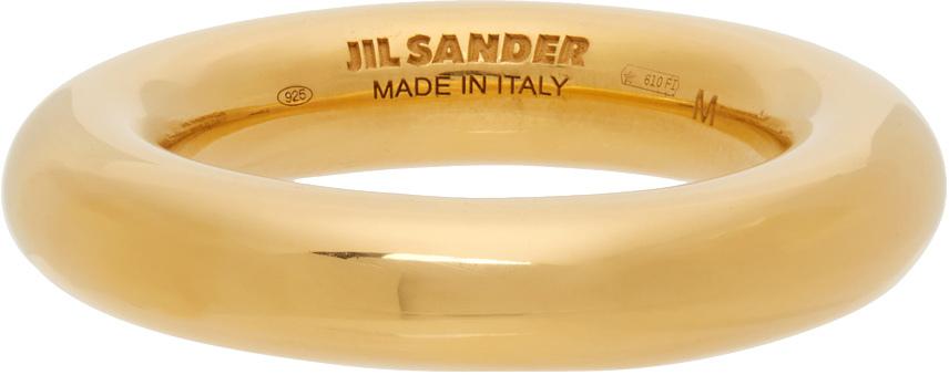 Jil Sander Gold Classic Ring