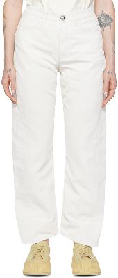 Jil Sander Off-White Workwear Jeans