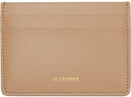 Jil Sander Beige Credit Card Holder