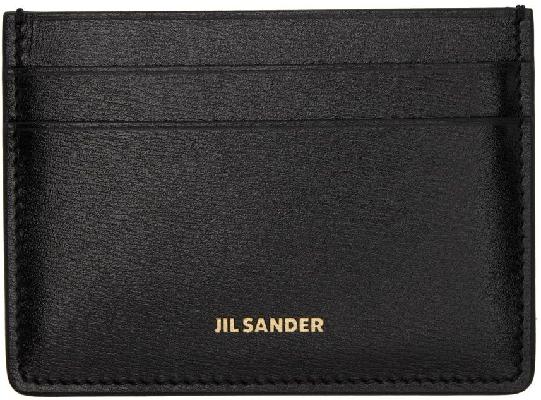 Jil Sander Black Credit Card Holder