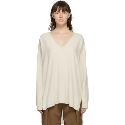 Julia Jentzsch Off-White Cashmere Yara Oversized Sweater