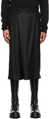 Julius Black Wool Saxony Skirt