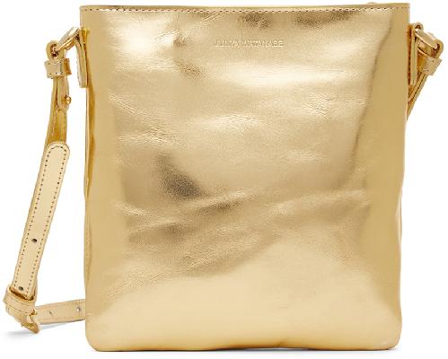 Junya Watanabe Gold Leather Shoulder Bag
