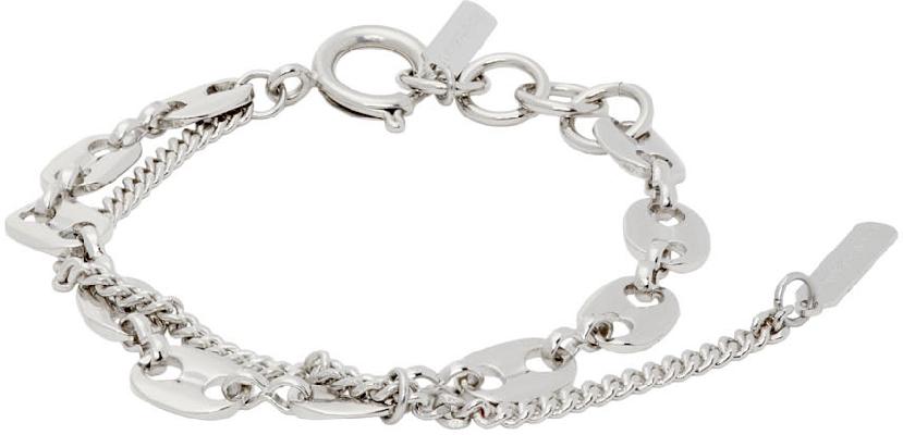 Justine Clenquet Silver Jerry Chain Bracelet