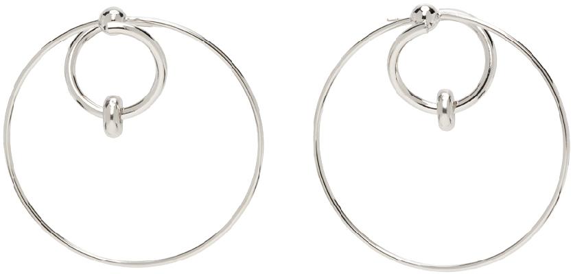Justine Clenquet Silver Eva Earrings