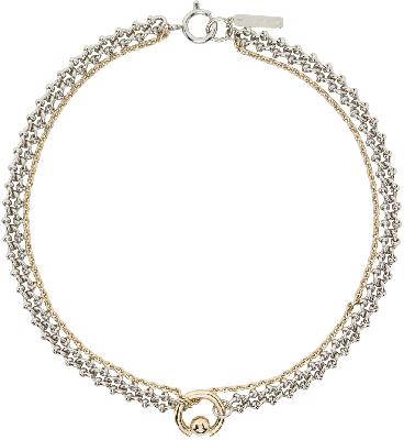 Justine Clenquet Silver & Gold Molly Necklace