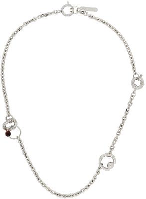 Justine Clenquet Silver Mark Necklace