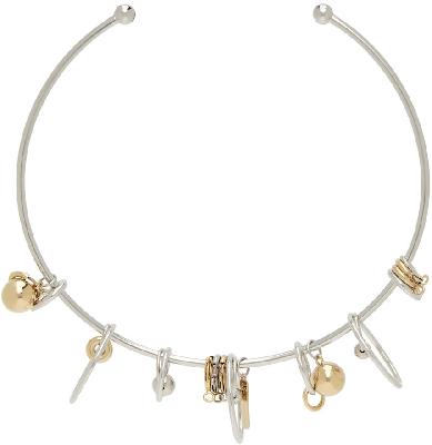 Justine Clenquet Silver & Gold Deana Necklace