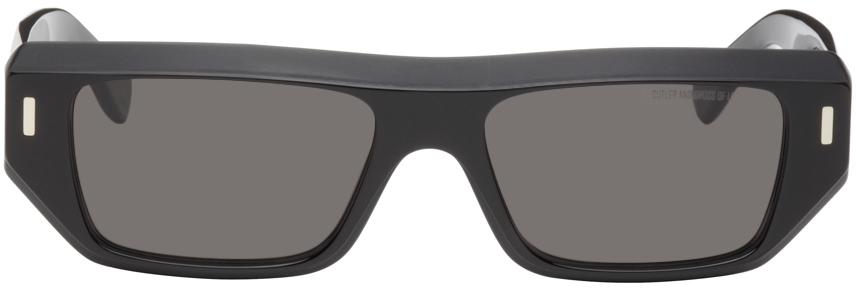 Juun.J Black Cutler and Gross Edition 1367 Browline Sunglasses