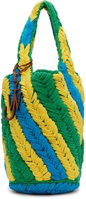 JW Anderson Multicolor Knit Shopper Bag