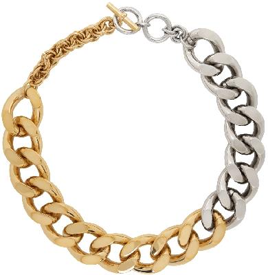 JW Anderson Silver & Gold Oversized Chain Necklace