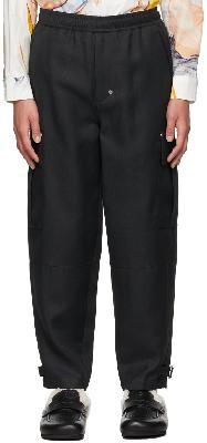 JW Anderson Black Cargo Trousers