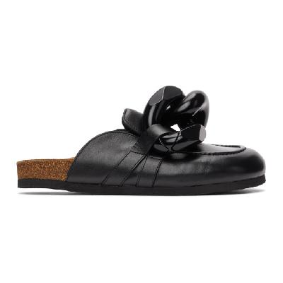 JW Anderson Black Chain Loafers