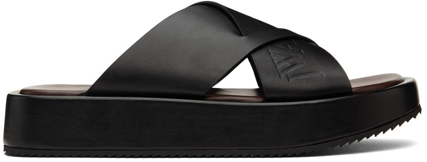 JW Anderson Black Platform Sandals