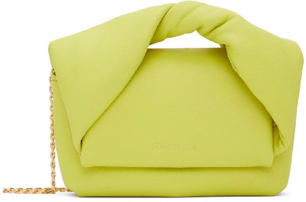 JW Anderson Yellow Nano Twister Top Handle Bag